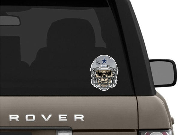 Dallas Cowboys Skull Helmet Sticker