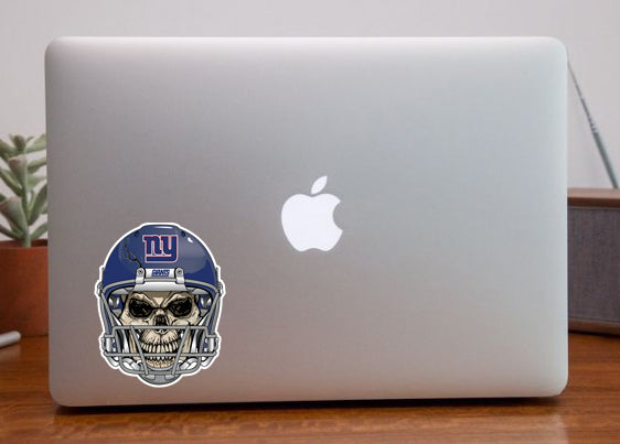New York Giants Skull Helmet Sticker