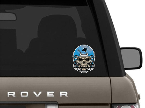 Carolina Panthers Skull Helmet Sticker
