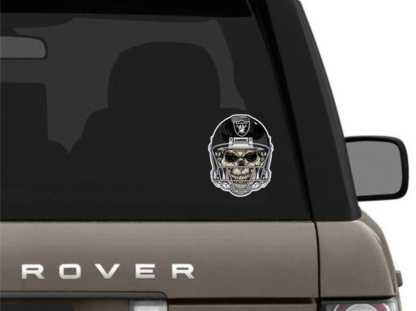 Las Vegas Raiders Skull Helmet Sticker