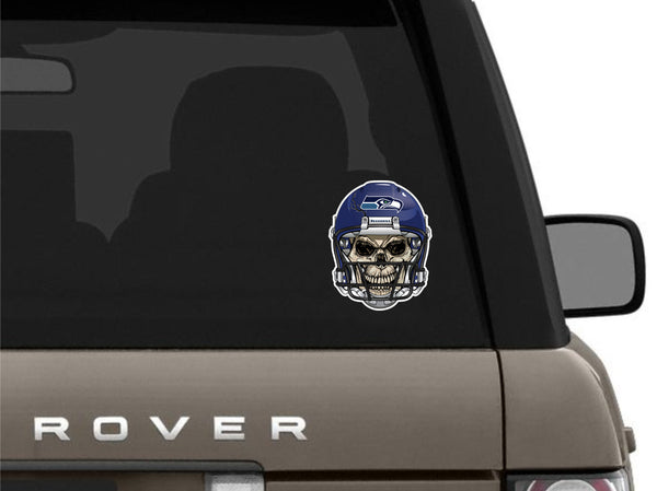Seattle Seahawks Skull Helmet Sticker