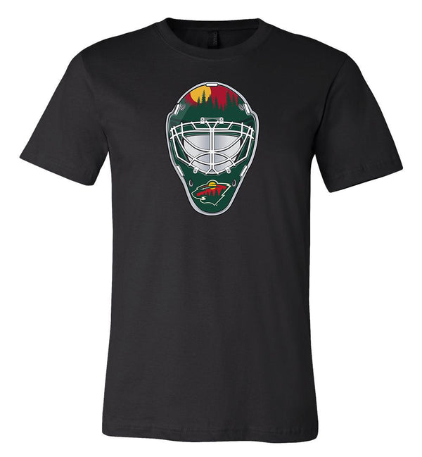 Minnesota Wild Goalie Mask front logo Team Shirt jersey shirt