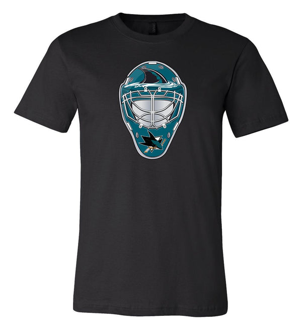 San Jose Sharks Goalie Mask front logo Team Shirt jersey shirt