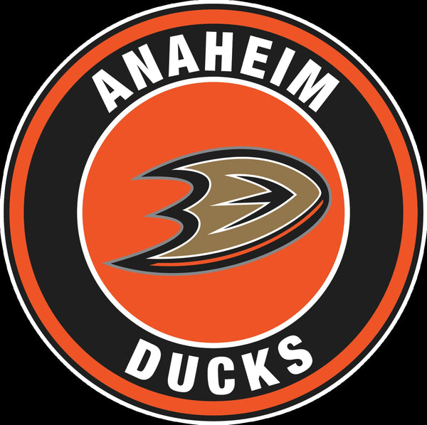 Anaheim Ducks Circle Logo Vinyl Decal / Sticker 5 Sizes!!!