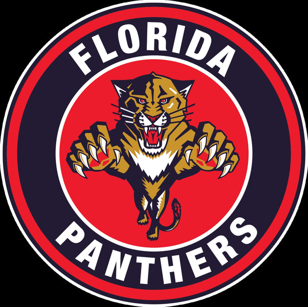 Florida Panthers Circle Logo Vinyl Decal / Sticker 5 Sizes!!!