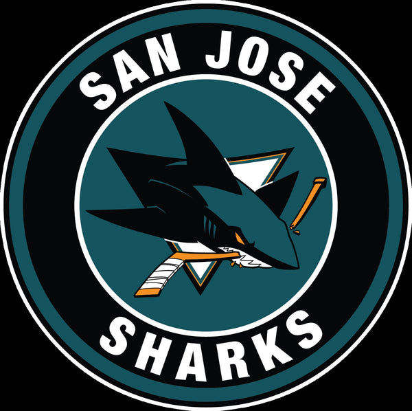 San Jose Sharks Circle Logo Vinyl Decal / Sticker 5 Sizes!!!