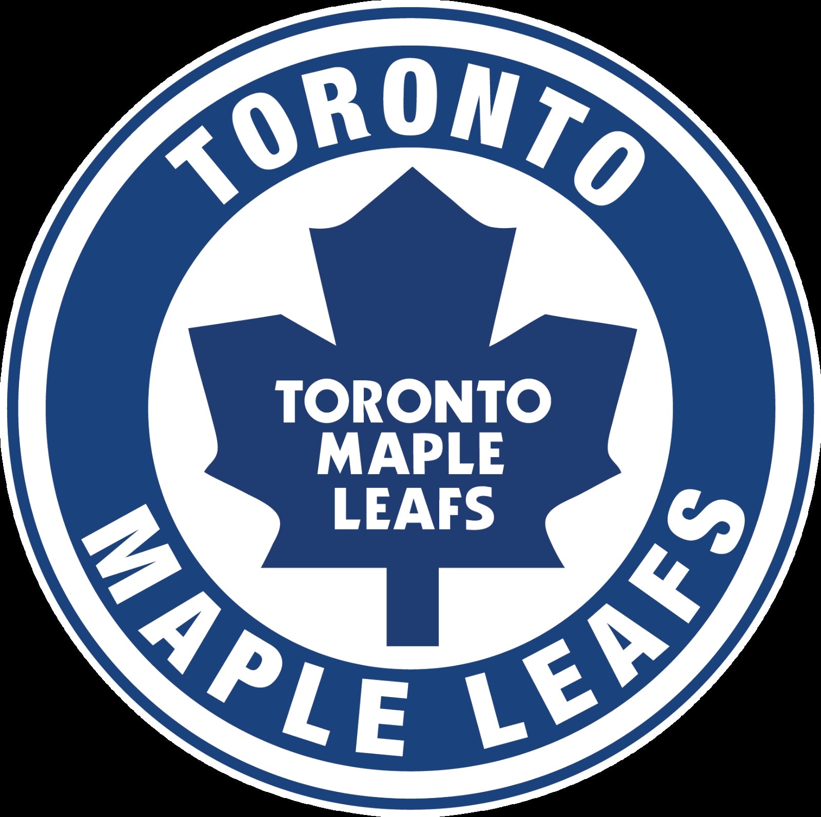 Toronto Maple Leafs Circle Logo Vinyl Decal Sticker 5 Sizes