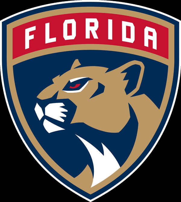 Florida Panthers Shield Logo Vinyl Decal / Sticker 5 Sizes!!!