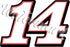 Clint Bowyer #14 Nascar Logo Vinyl Decal  / Sticker  🏁 Nascar Sticker 🚗💨