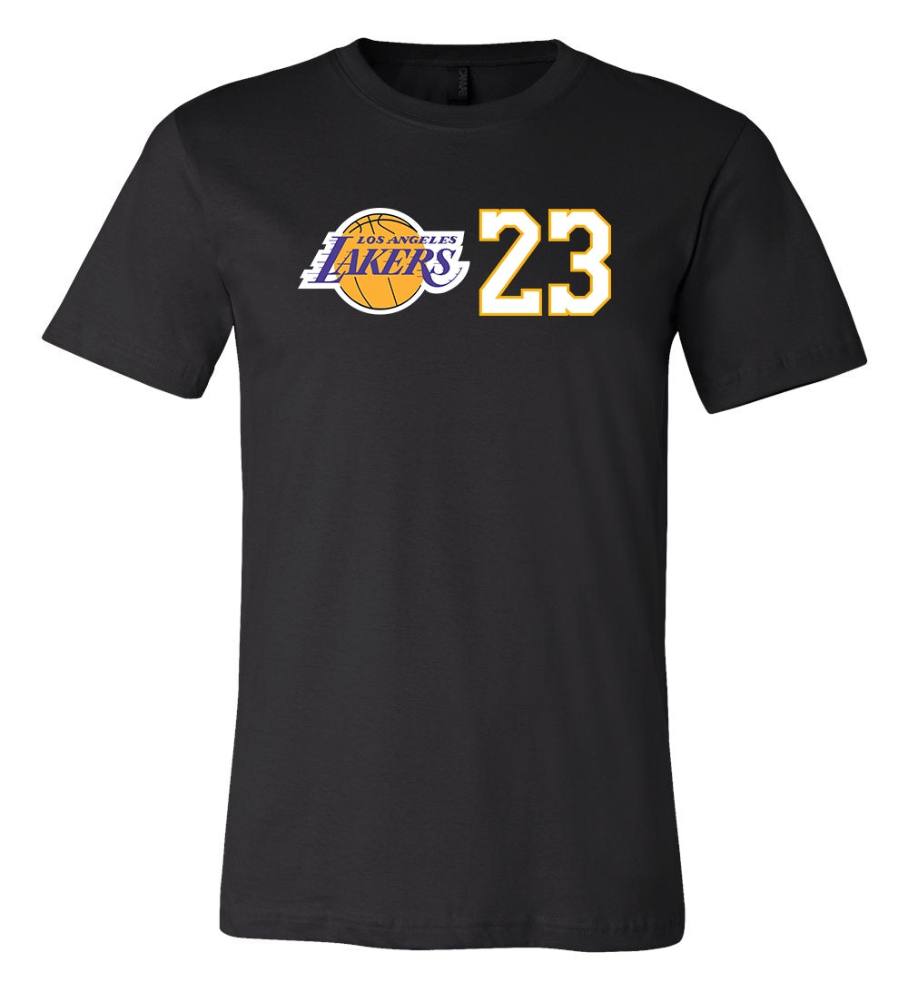 Lebron James Los Angeles Lakers Jersey #23 Black & Yellow Size