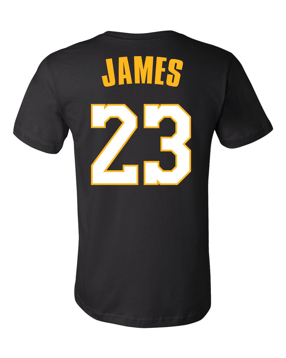 BLACK Lebron James Los Angeles Lakers King James 23 T-Shirt