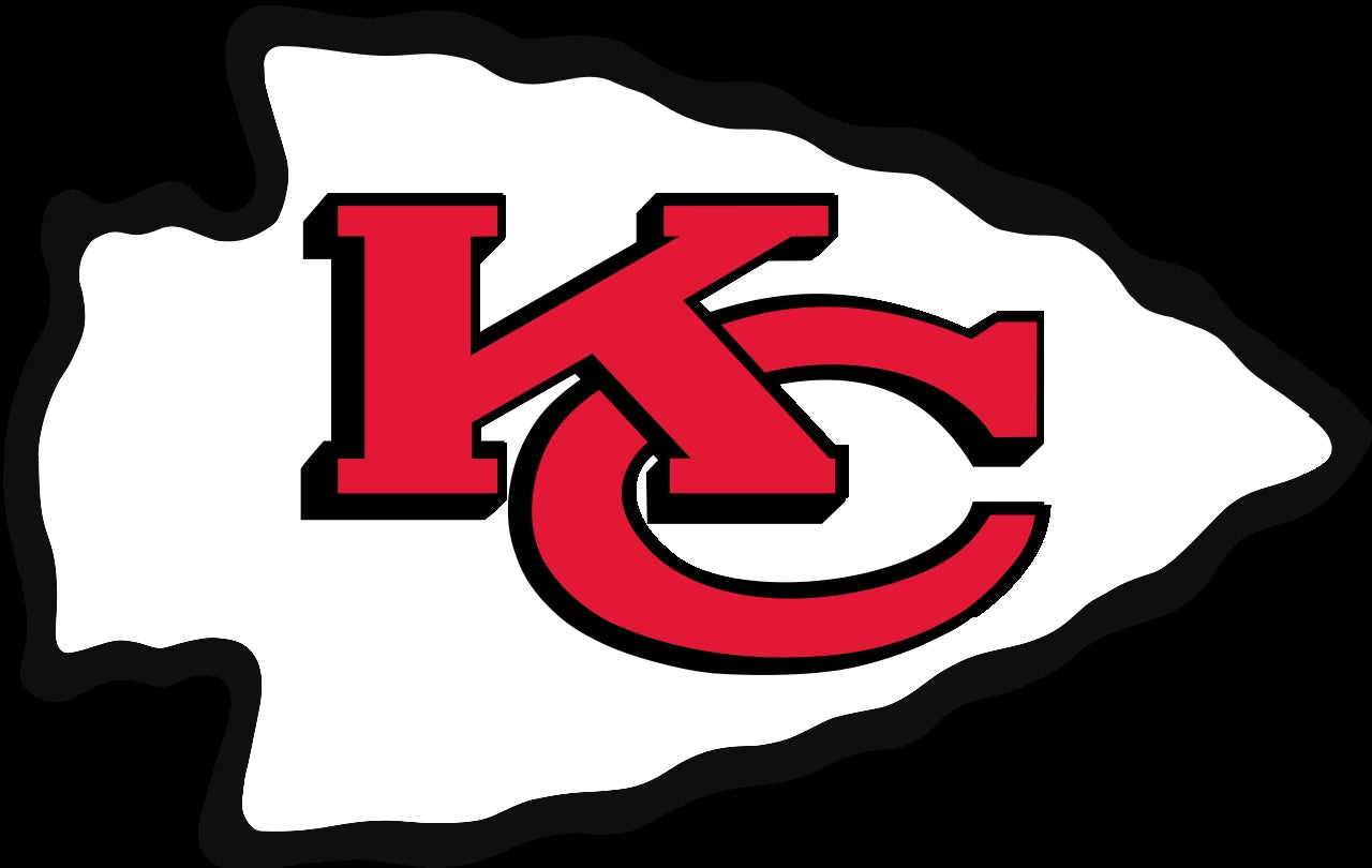Red Stacked KC - Kansas City Chiefs Sticker