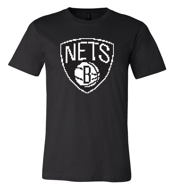 Brooklyn Nets 8 bit retro tecmo logo T shirt