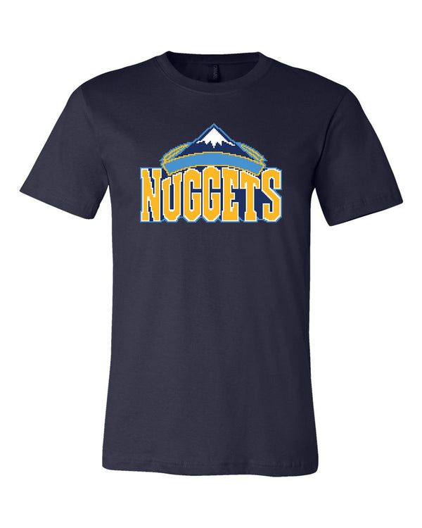 Denver Nuggets  8 bit retro tecmo logo T shirt
