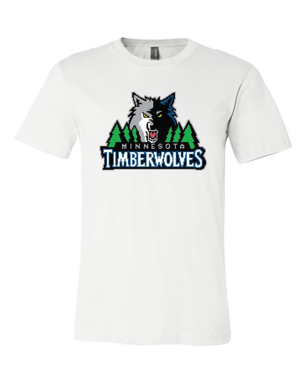 Minnesota Timberwolves  8 bit retro tecmo logo T shirt