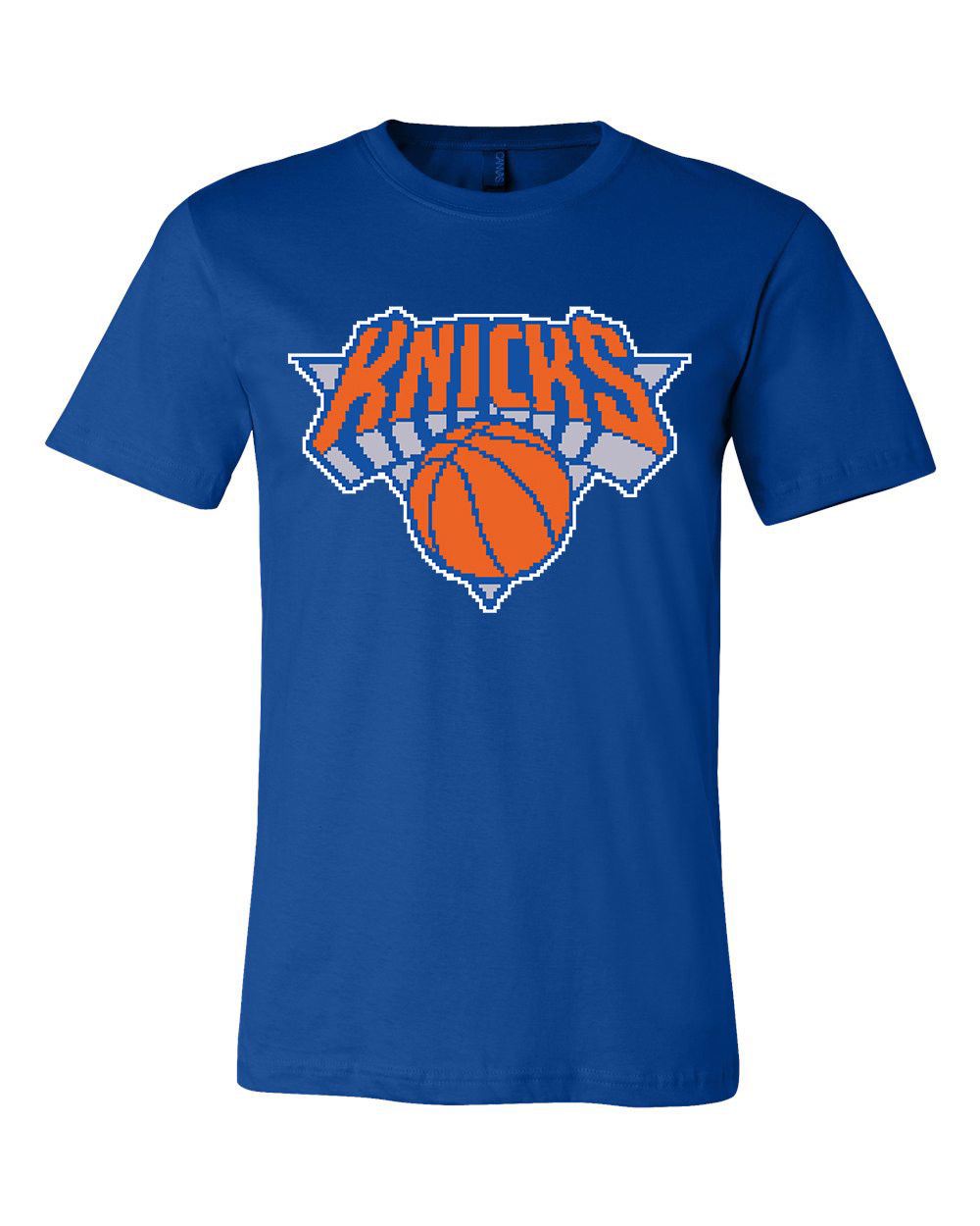 New York Knicks 8 bit retro tecmo logo T shirt