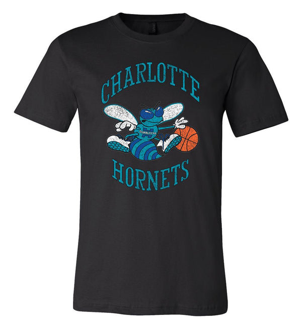 Charlotte Hornets Distressed logo T shirt