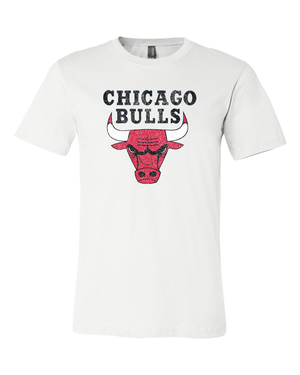 Chicago Bulls NBA Side Logo T-shirt black, red and white