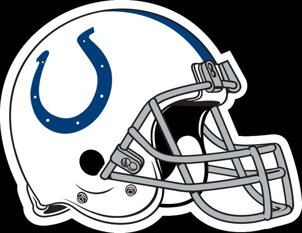 Indianapolis Colts Helmet Sticker Vinyl Decal / Sticker 5 sizes!!