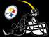 Pittsburgh Steelers Helmet Sticker Vinyl Decal / Sticker 5 sizes!!
