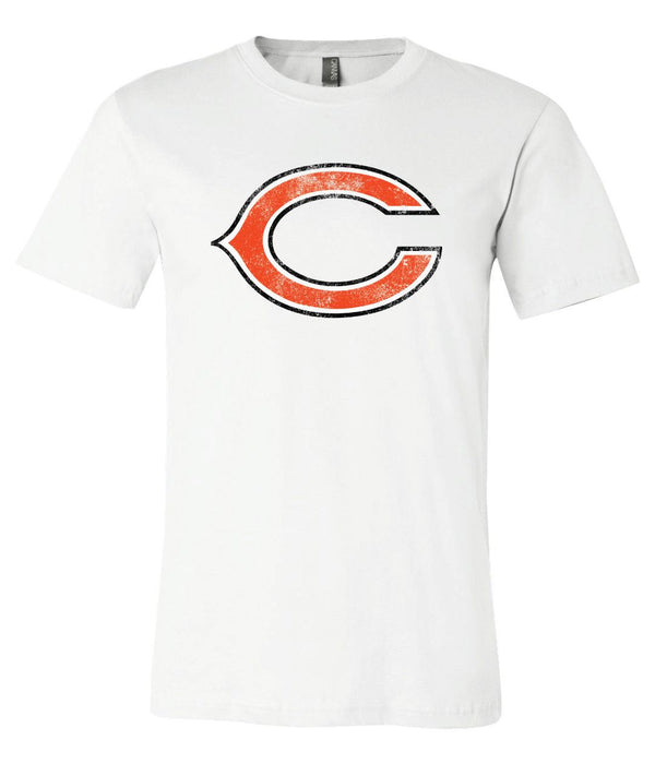 Chicago Bears Distressed Vintage logo  shirt