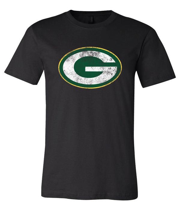 Green Bay Packers Distressed Vintage logo  shirt
