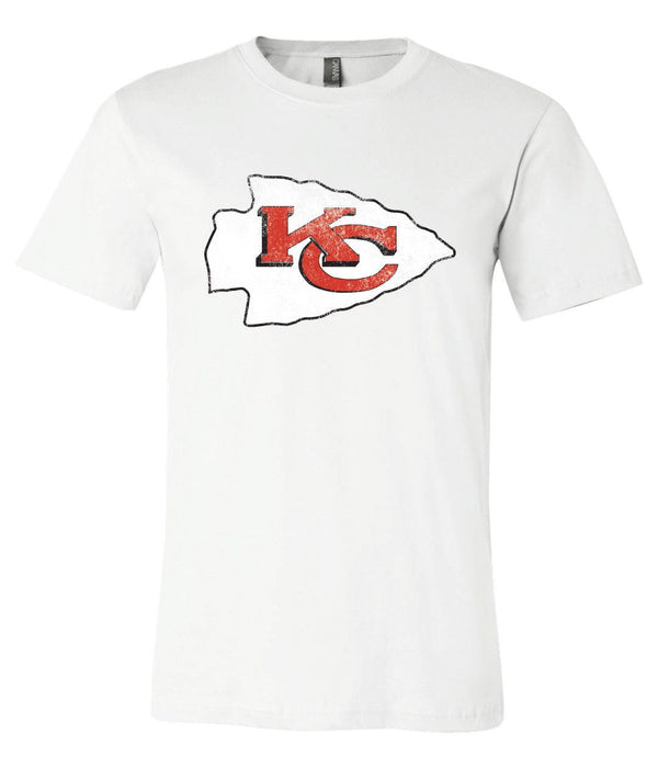 Kansas City Chiefs Distressed Vintage logo  shirt
