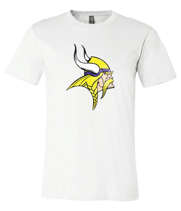 Minnesota Vikings Distressed Vintage logo  shirt
