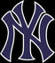 New York Yankees Blue  logo Vinyl Decal / Sticker 5 Sizes!!!