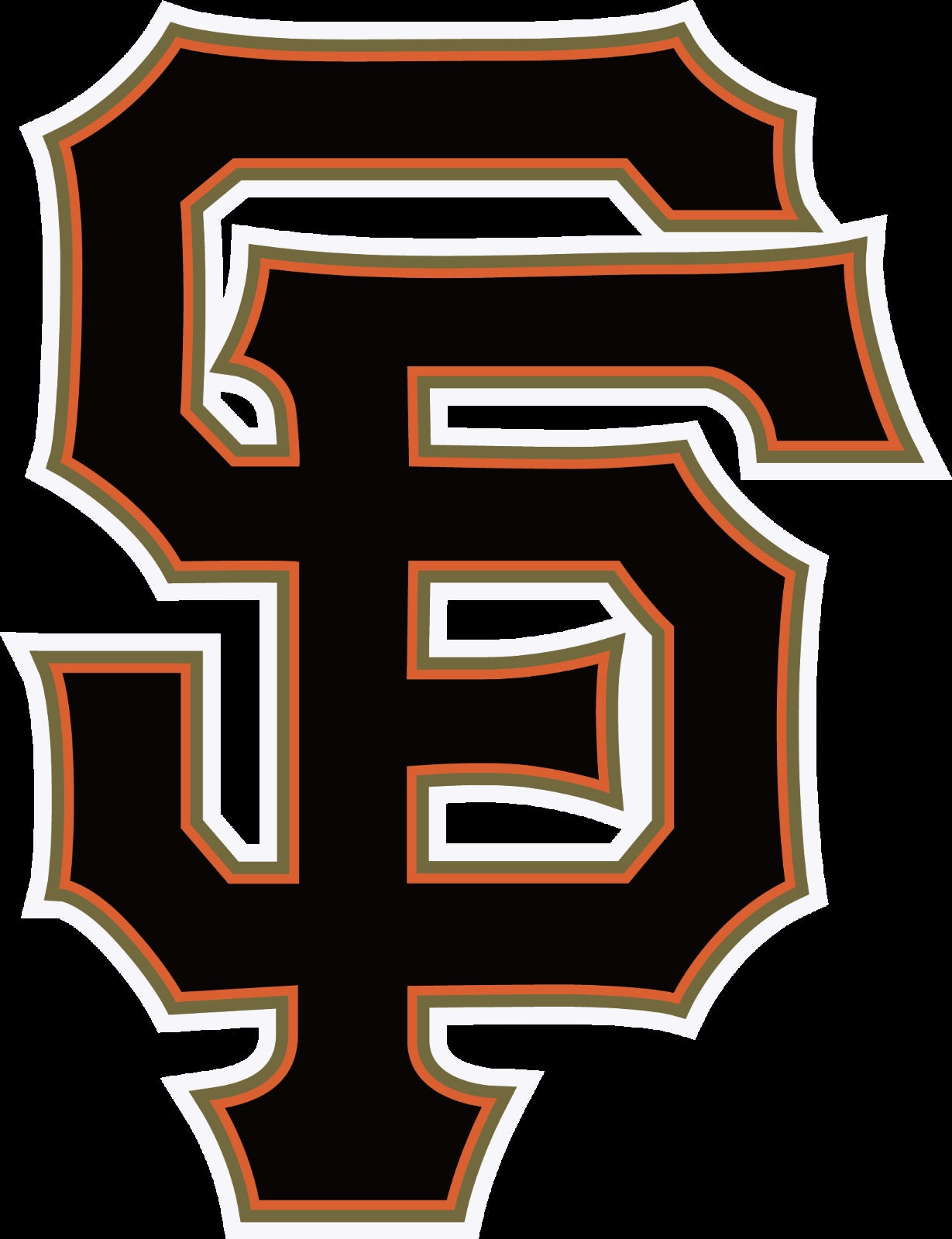 San Francisco Giants SF logo Distressed Vintage logo T-shirt 6 Sizes S