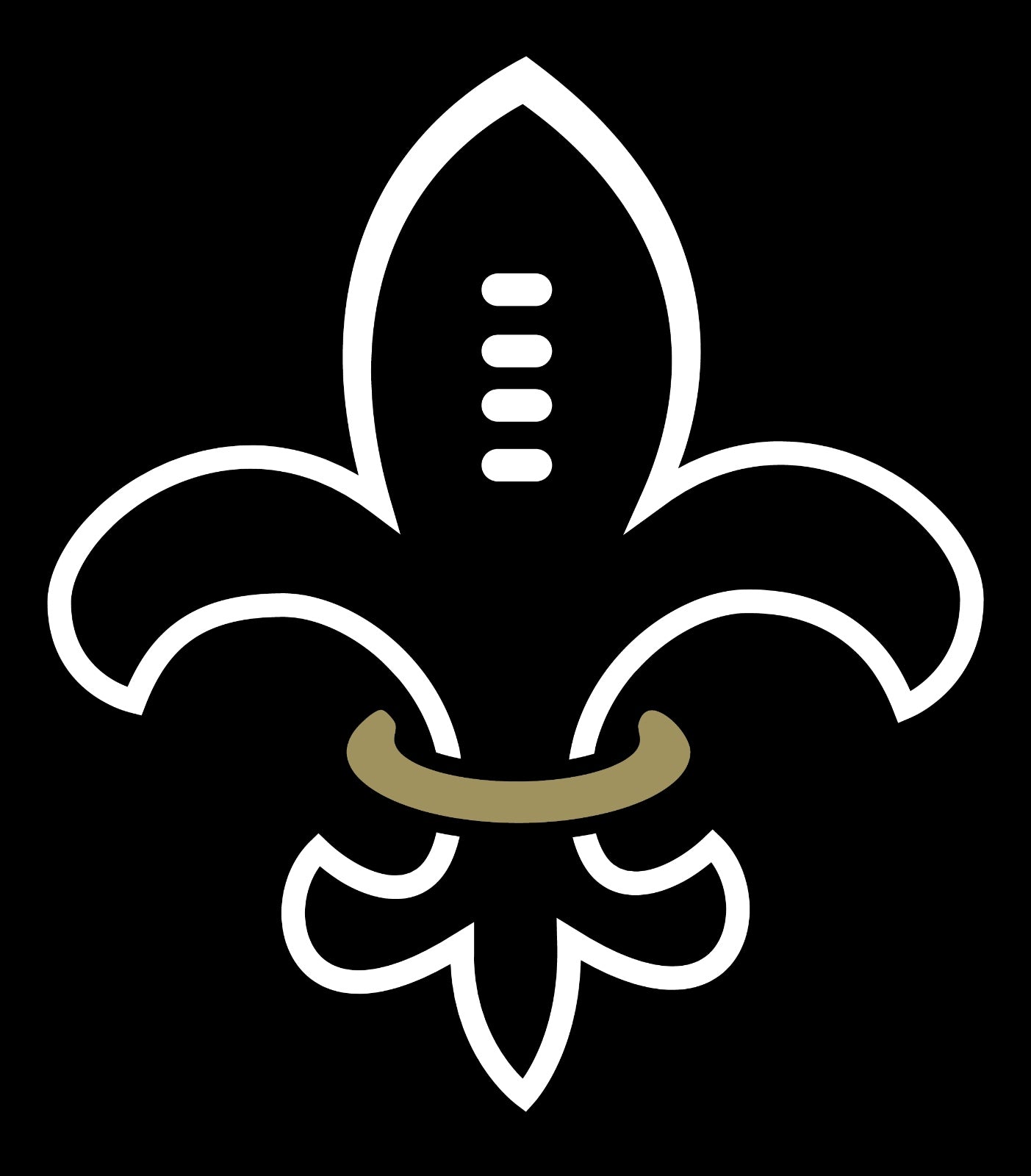 Metallic New Orleans Saints Sticker