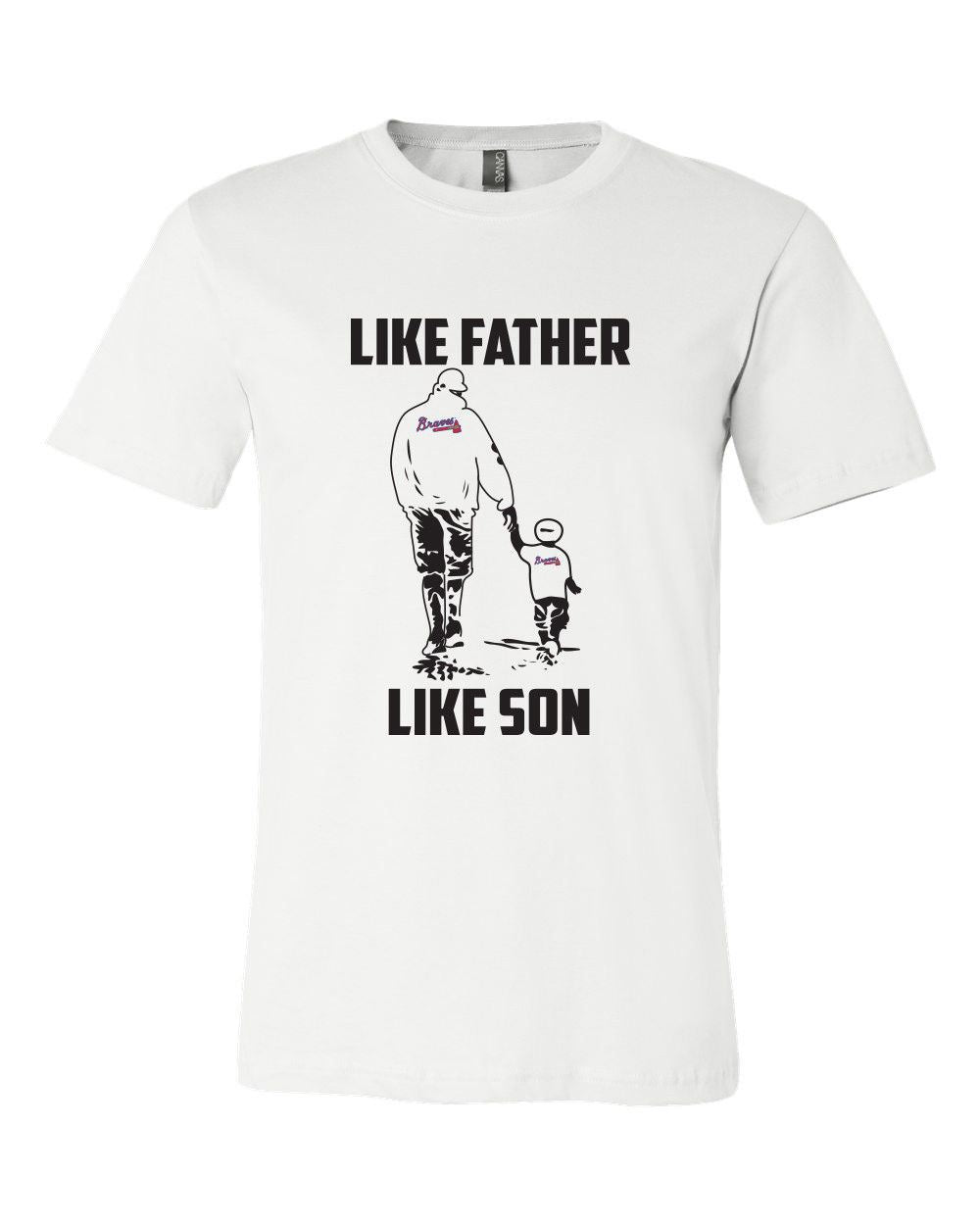 Atlanta Braves Like Father Like Son T shirt Adult and Youth