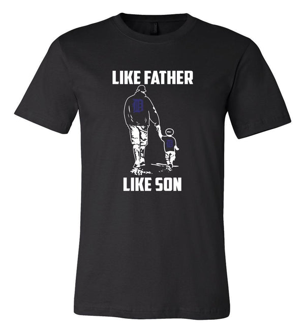 Detroit Tigers Like Father Like Son T shirt Adult and Youth!