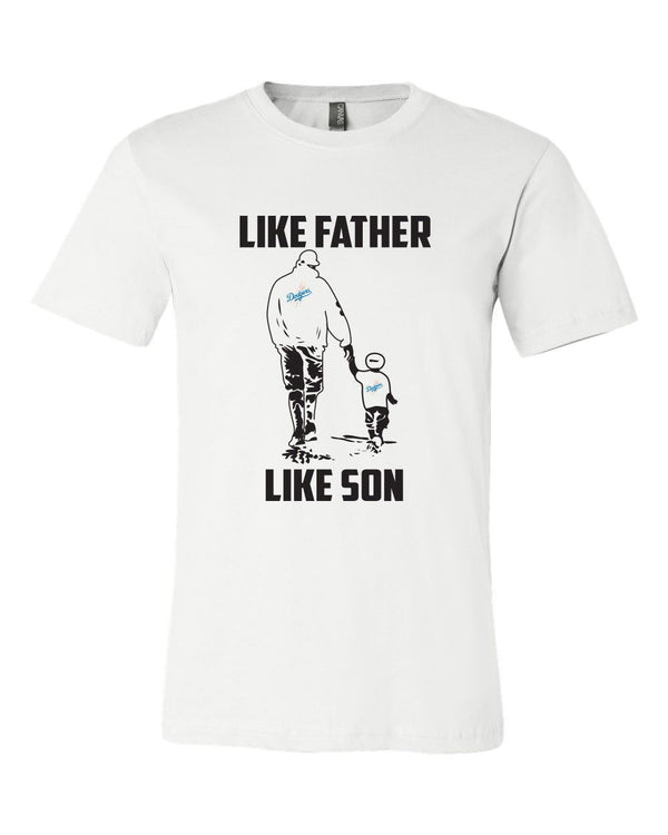 Los Angeles Dodgers Like Father Like Son T shirt Adult and Youth!