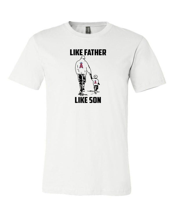 Los Angeles Angels of Anaheim Like Father Like Son T shirt Adult and Youth!