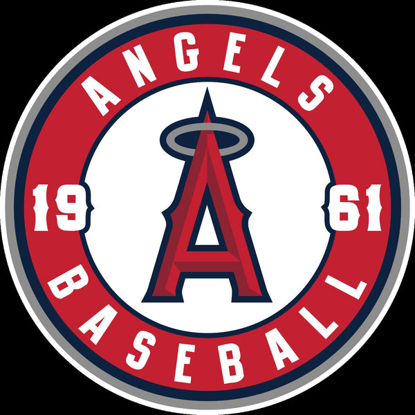 Los Angeles Angels of Anaheim Circle logo T shirt