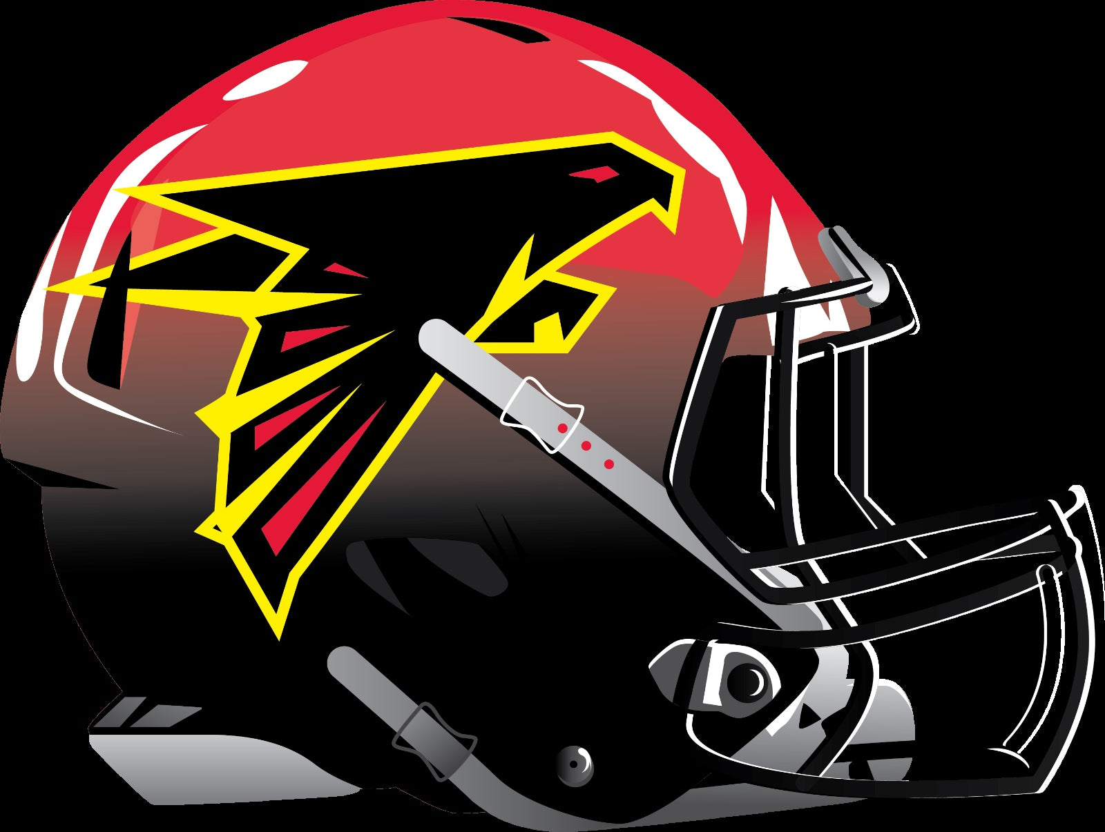 Atlanta Falcons Alternate Future Helmet logo Vinyl Decal / Sticker 5 s