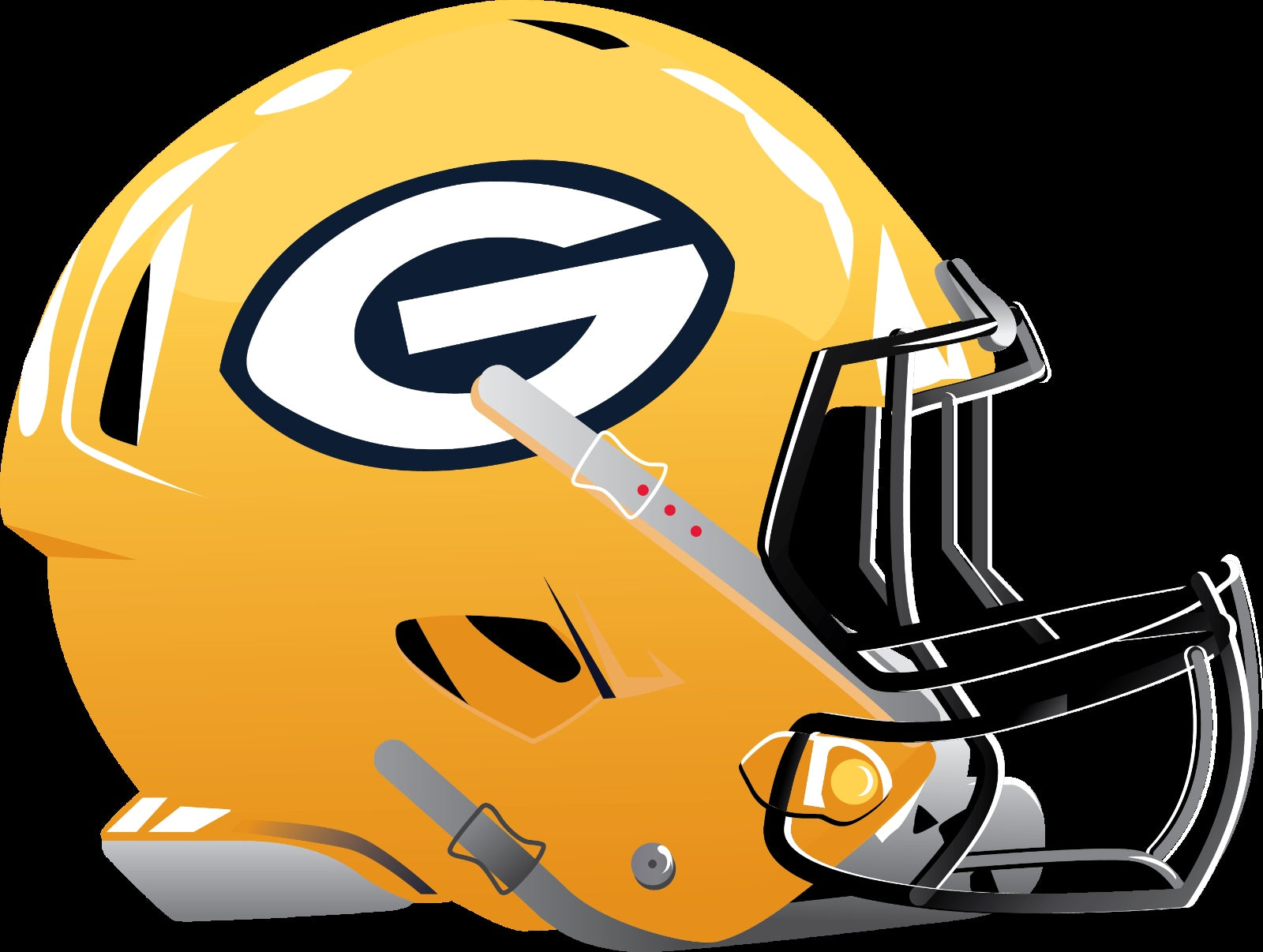 Green Bay Packers Alternate Future Helmet logo Vinyl Decal / Sticker 5