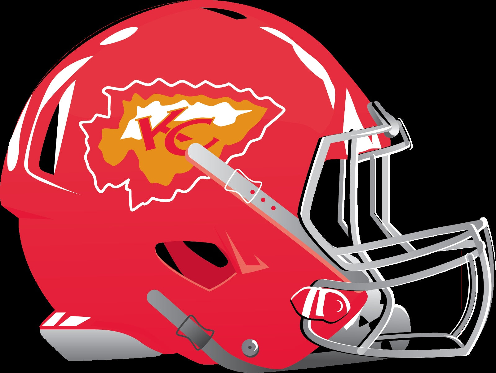 Kansas City Chiefs Alternate Future Helmet logo Vinyl Decal / Sticker