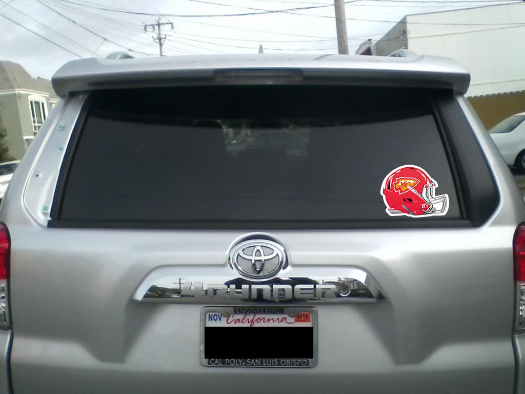 Kansas City Chiefs Helmet Sticker Vinyl Decal / Sticker 5 sizes!!