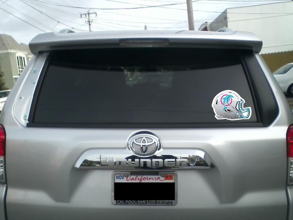 Prototype Concept Miami Dolphins custom decals and OPI Football Gumball  Helmets