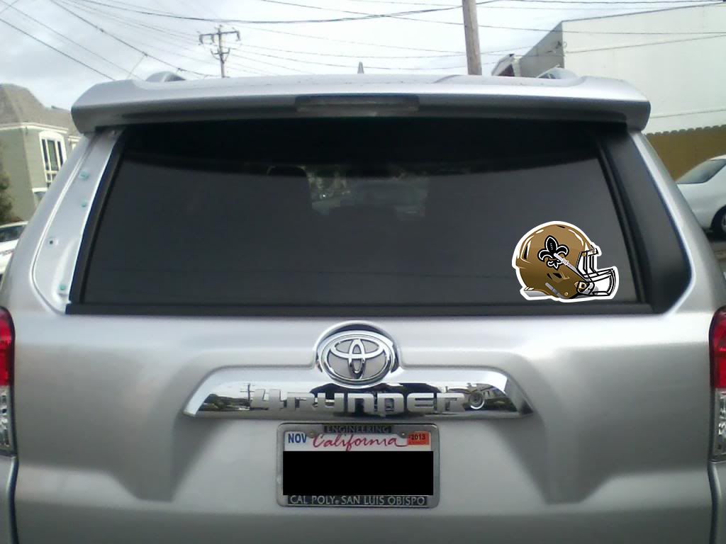 New Orleans Saints Alternate Future Helmet logo Vinyl Decal