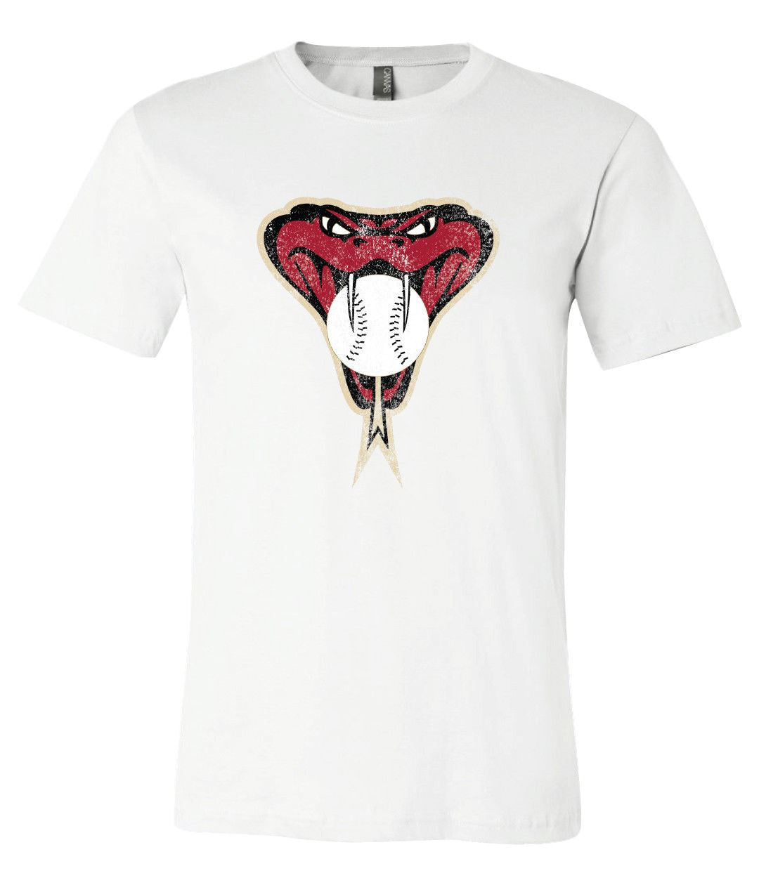 Arizona Diamondbacks Distressed Vintage Snake logo T shirt