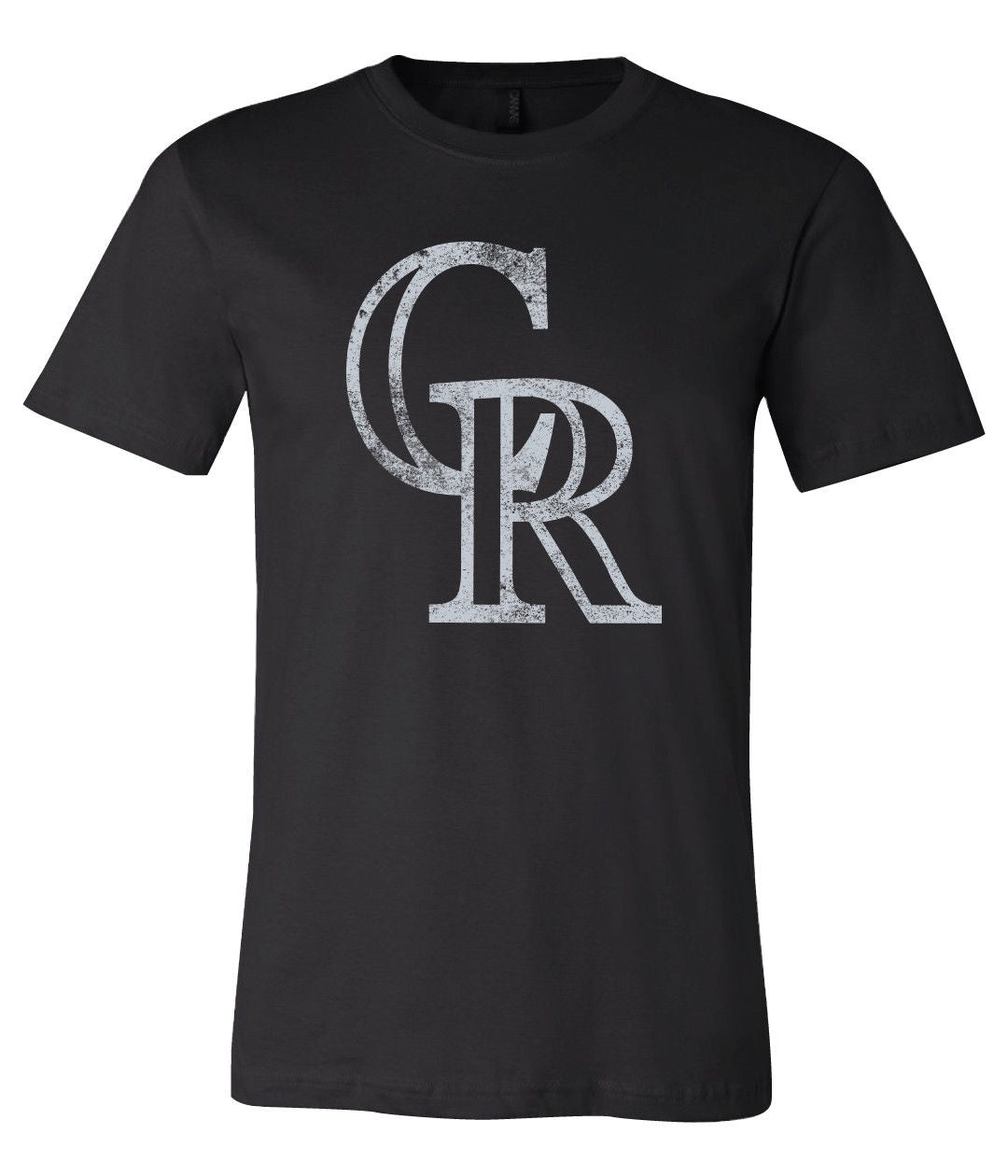 Colorado Rockies CR Logo Distressed Vintage logo T-shirt 6 Sizes S-3XL