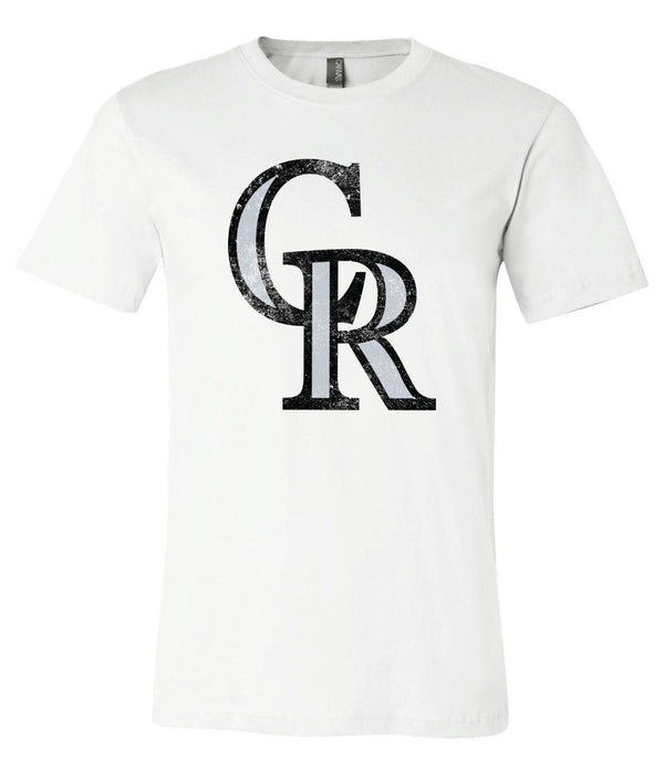 Colorado Rockies CR Logo Distressed Vintage logo T-shirt 6 Sizes S-3XL!!