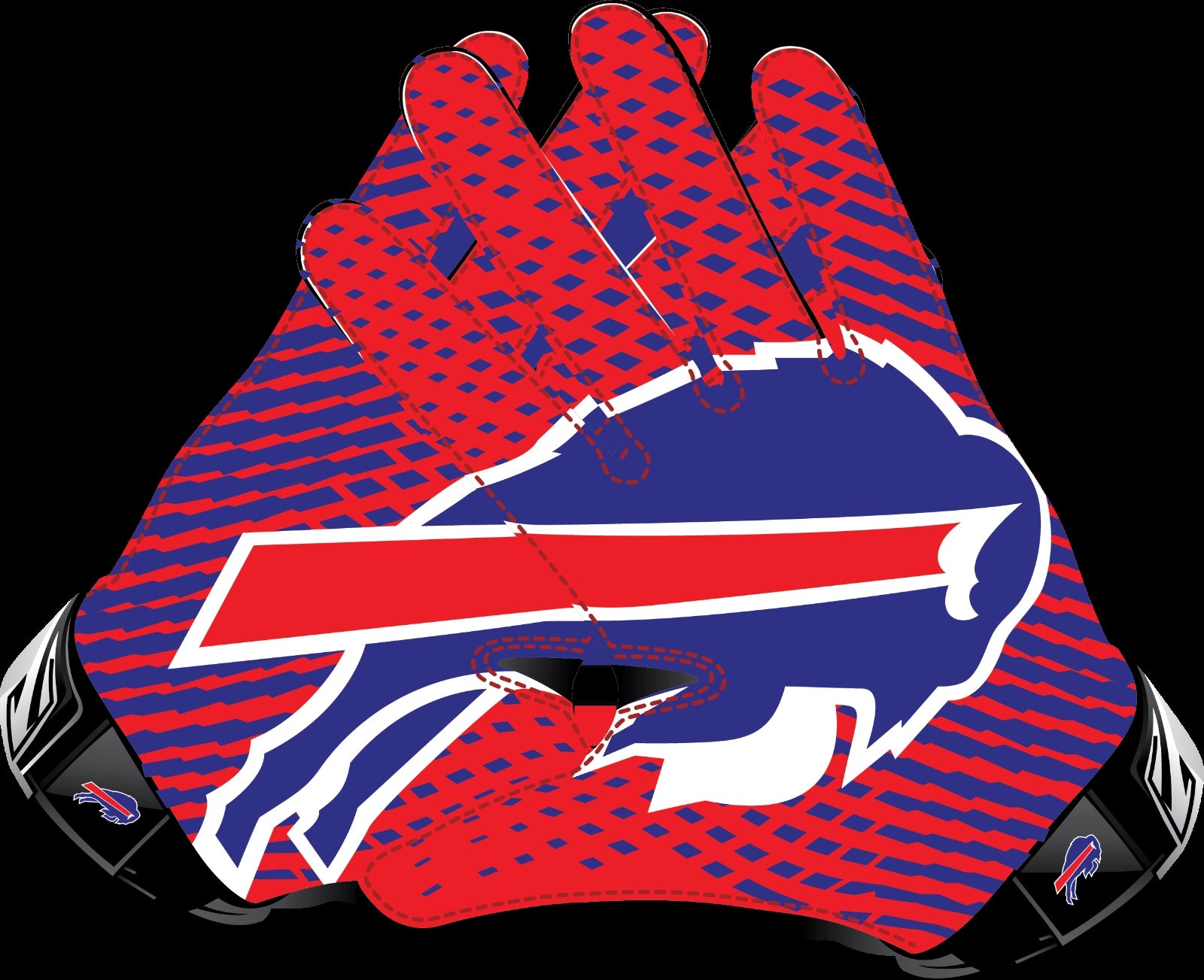 Buffalo Bills Gloves Sticker Vinyl Decal / Sticker 5 sizes!!