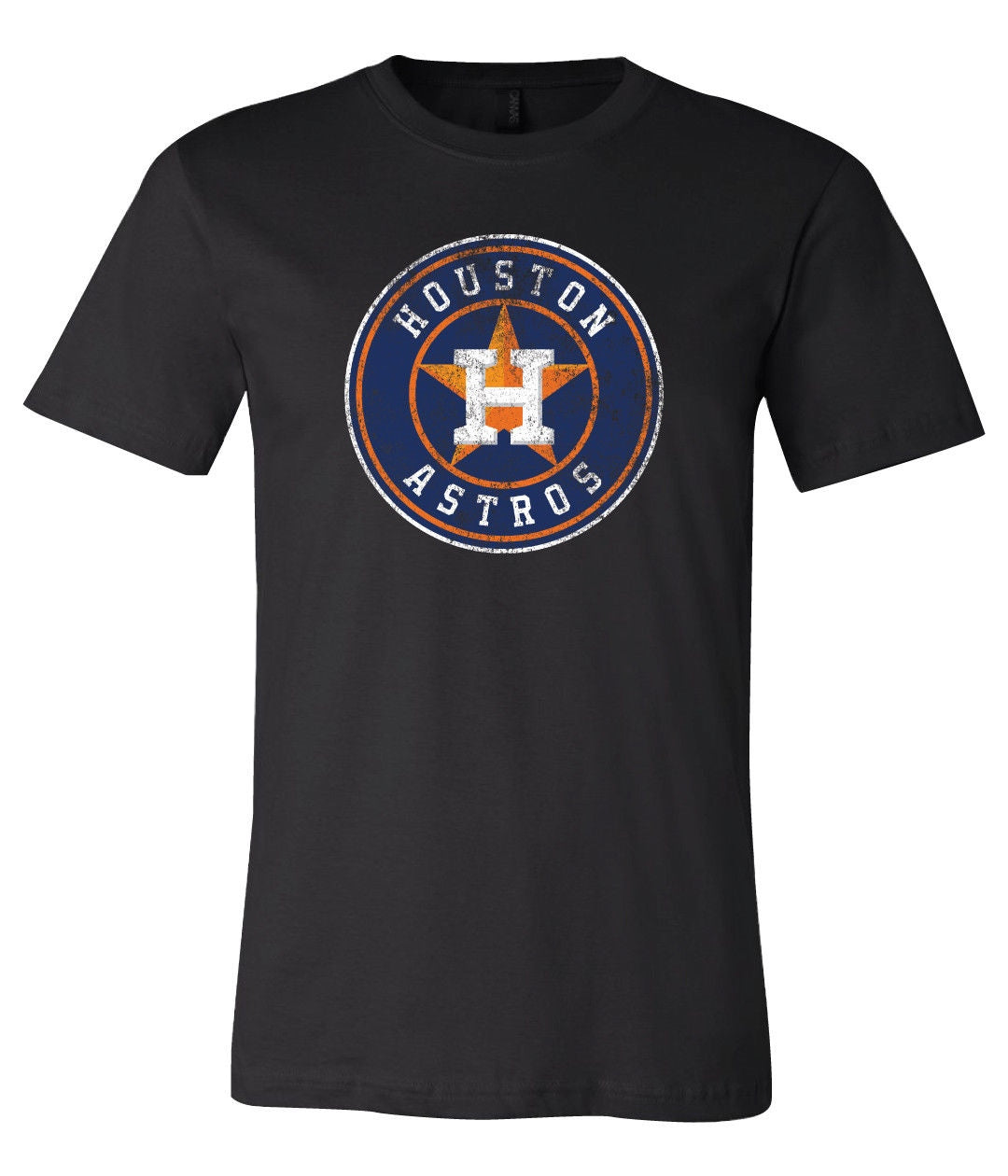 Houston Astro's Circle state Distressed Vintage logo T-shirt 6 Sizes S
