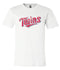 Minnesota Twins Text logo Distressed Vintage logo T-shirt 6 Sizes S-3XL!!