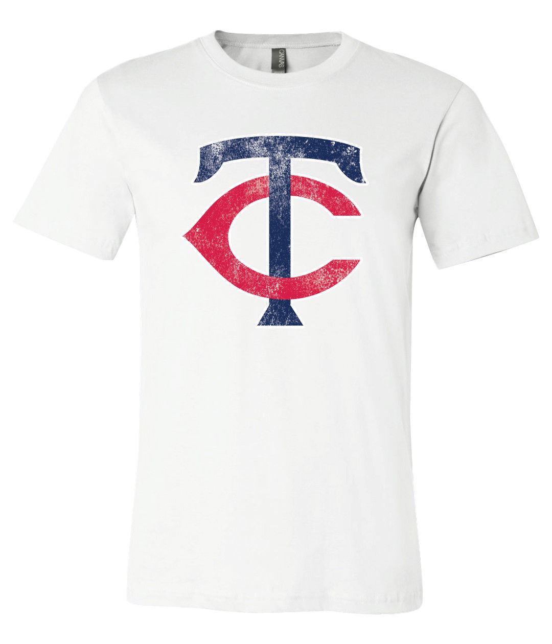 Minnesota Twins TC logo Distressed Vintage logo T-shirt 6 Sizes S-3XL!