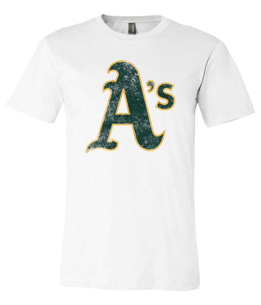 Vintage Kids Oakland Athletics A's T Shirt Large 